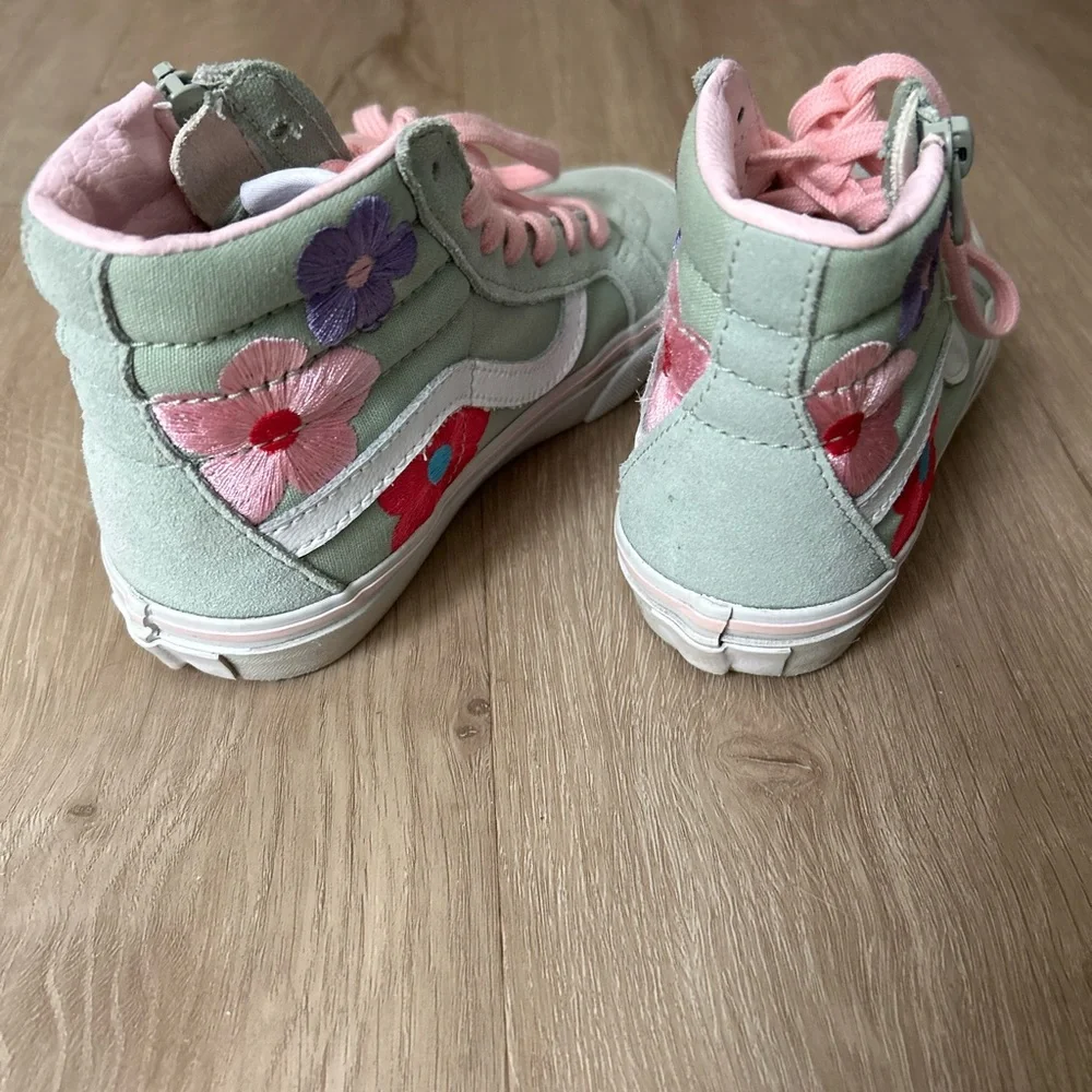 Girls Mint Green Vans